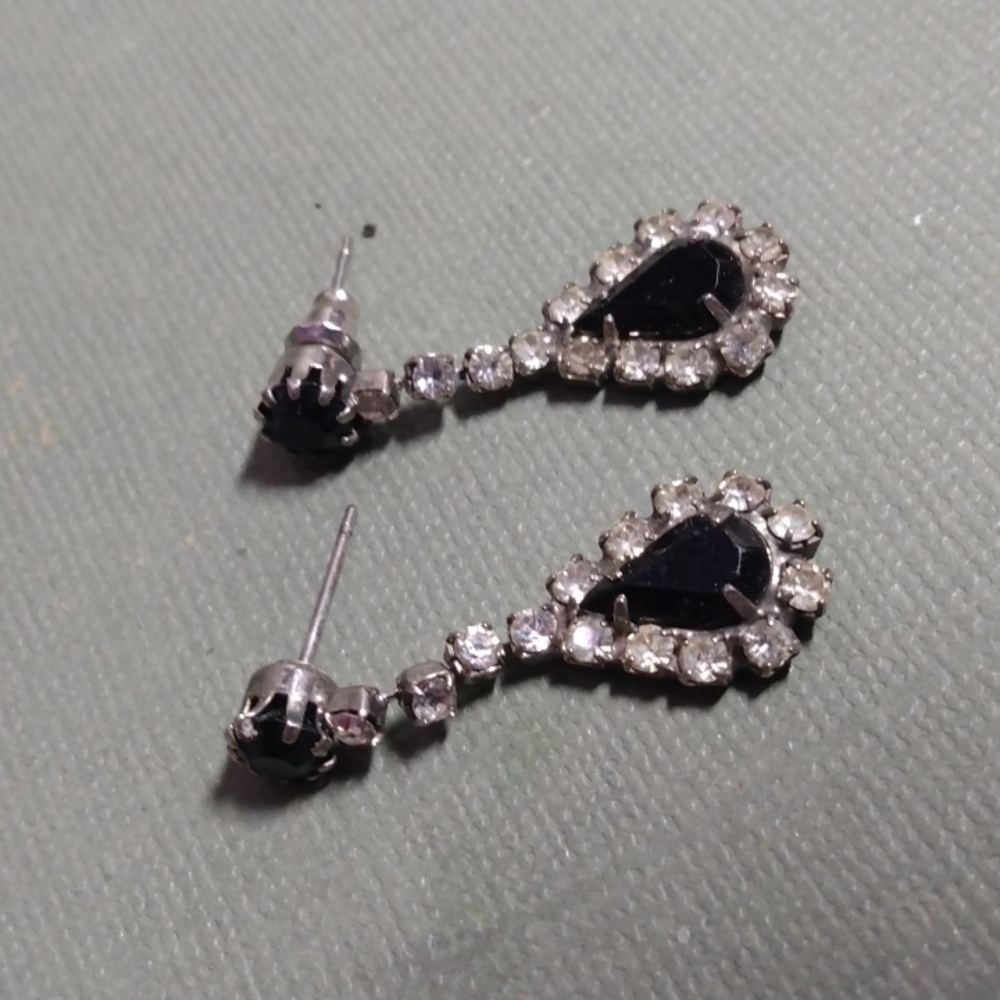 Vintage rhinestone earrings